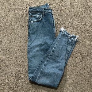 Agolde high wasted distressed jeans!